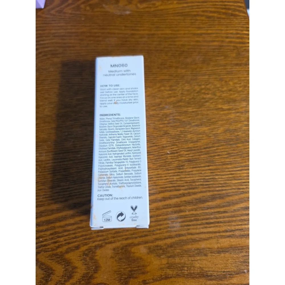 JOAH Crystal Glow Primedation Peptide-Infused Foundation MN060 Medium/Neutral